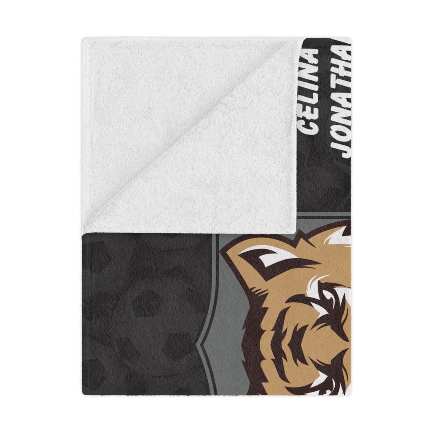 Wild cat banner blanket folded