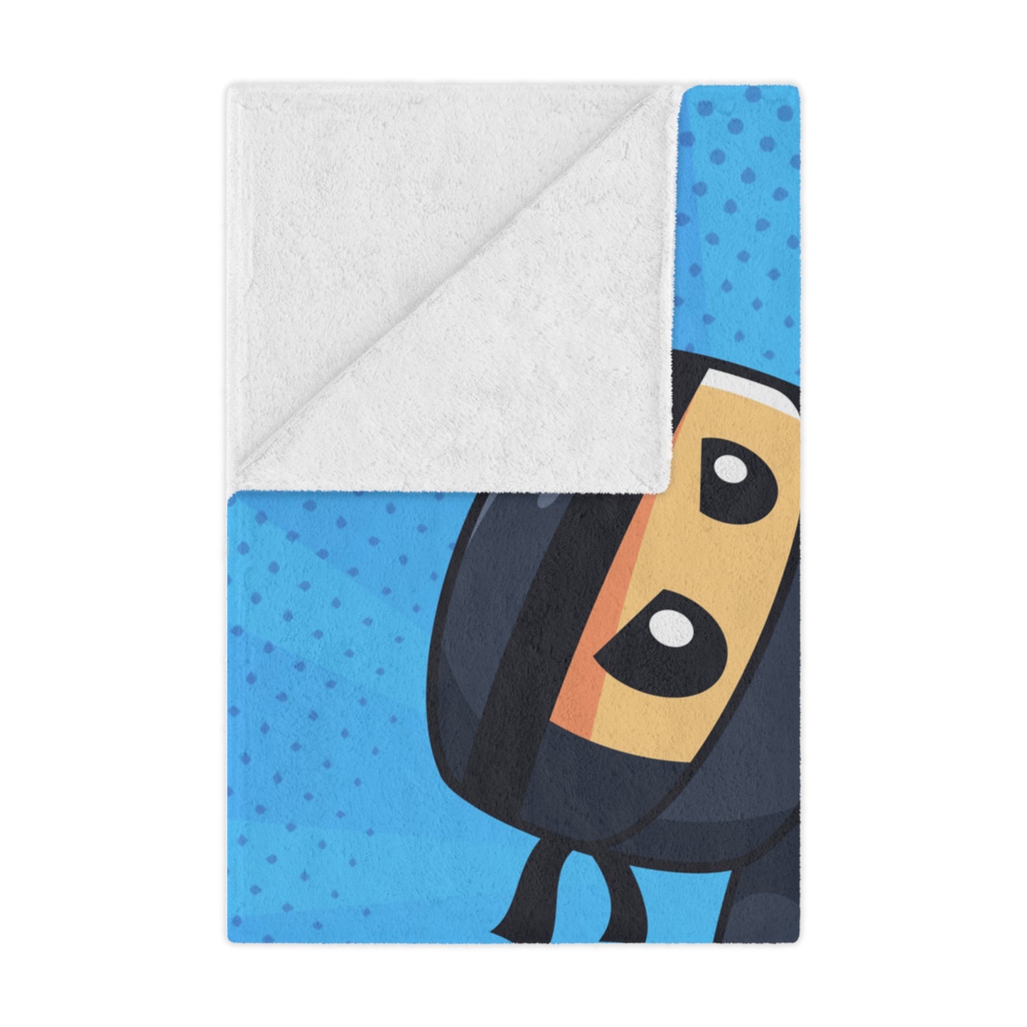 Folded ninja banner blanket