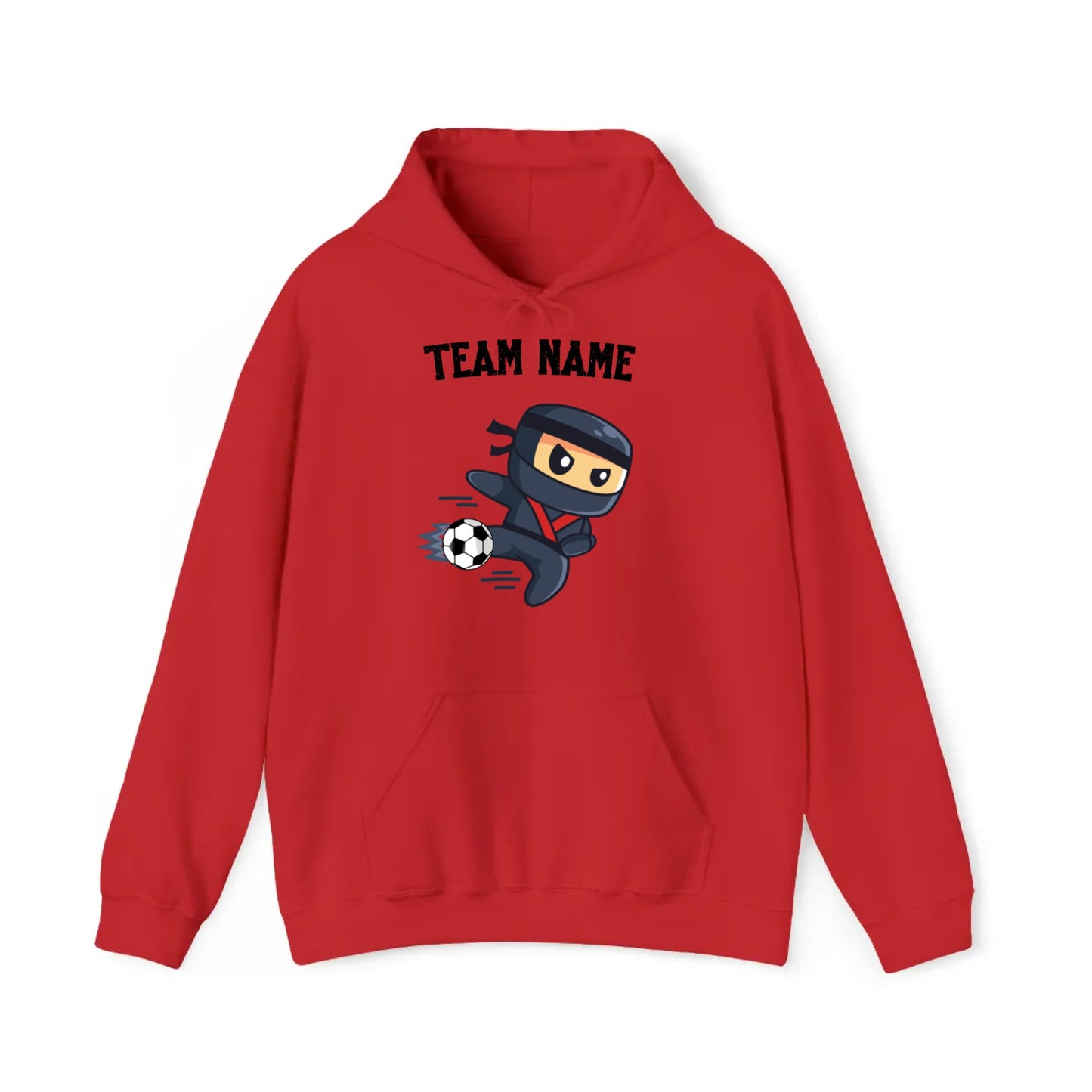 Ninja Soccer Unisex Customizable Hooded Sweatshirt