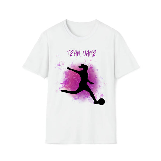 Unisex Customizable T-Shirt Female Soccer Player